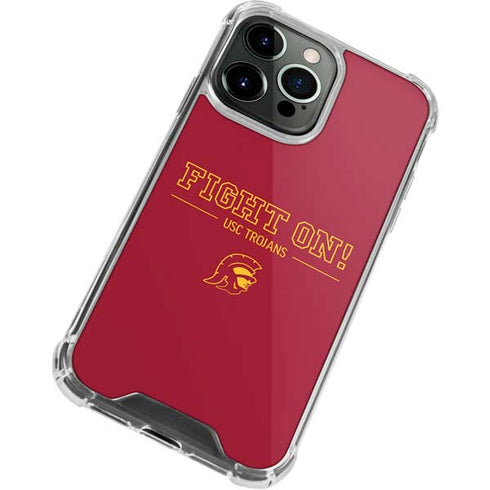 University of Southern California Fight On iPhone 14 Pro Clear Case